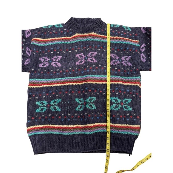 Vintage Tejidos Ruminahui 100% Wool Sweater Pullover Chunky Knit Peru Heavy - Picture 5 of 7